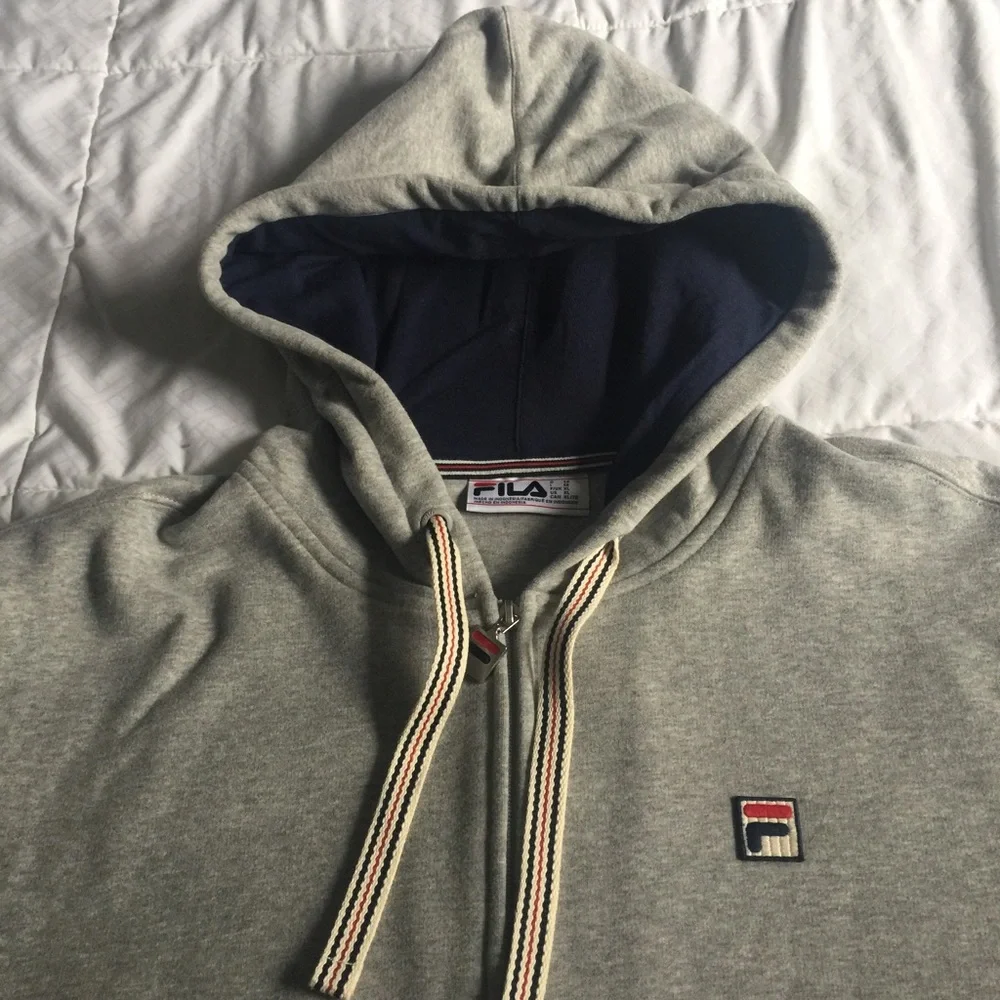 FILA men’s hoodie sweatshirt with front zipper - Picture 9 of 10